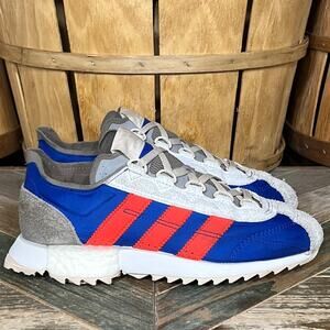 Adidas SL 7600 Gray Red Royal Blue Suede Synthetic EG6780 Sneakers Mens Size 6